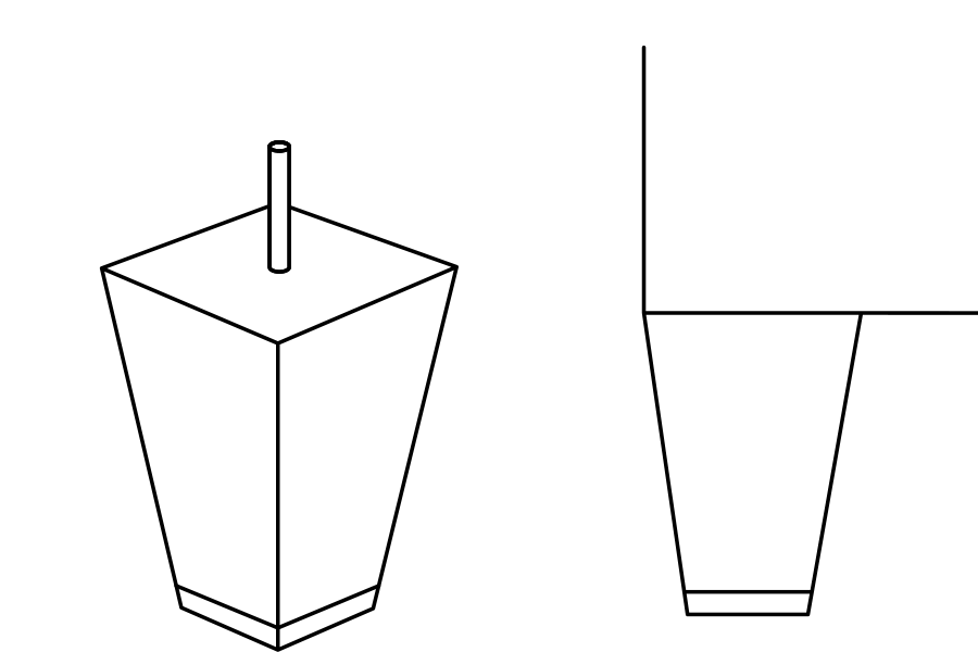 Manhattan – zkosená noha